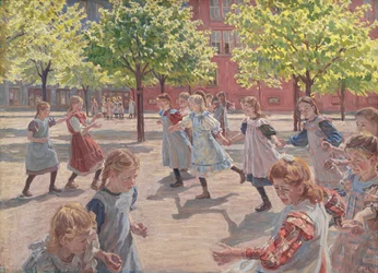 Enfants jouant, Place Enghave
